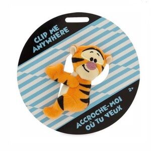 DISNEY STORE Tigger Plush Clip Me Anywhere 4" Soft Stuffed Gift Tigger.